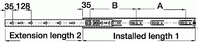 Model railway traverser rail, dimensions